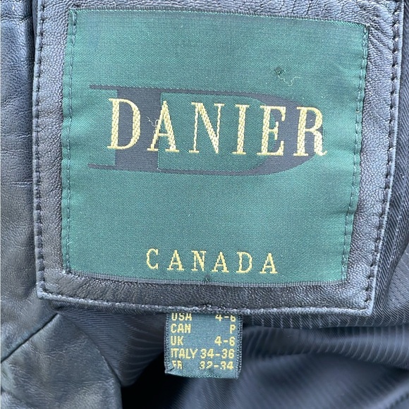 Black leather lined Daniel jacket - Picture 2 of 5